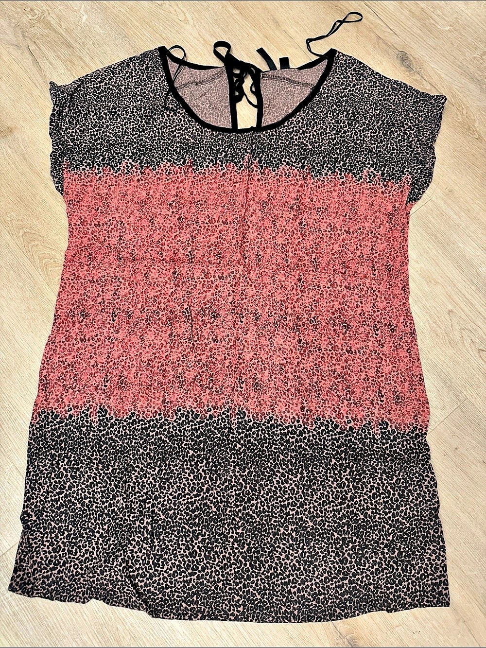 MNG Suit Animal Print Mini Dress Pink & Black Size Medium